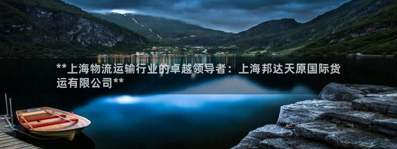 尊龙平台有谁玩过：**上海物流运输行业的卓越领导者：上海