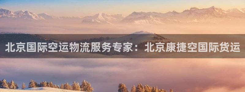 尊龙凯时能不能提现?：北京国际空运物流服务专家：北京康捷