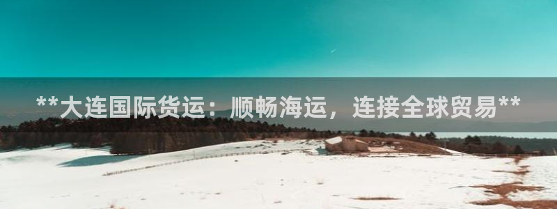 尊龙凯时平台有没有不到账的：**大连国际货运：顺畅海运，
