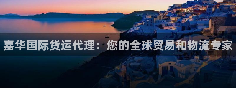 尊龙ag旗舰厅登陆：嘉华国际货运代理：您的全球贸易和物流