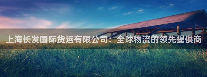 尊龙z6集团：上海长发国际货运有限公司：全球物流的领先提