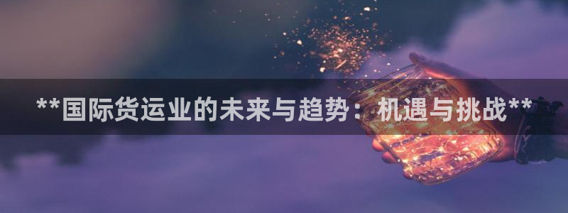 尊龙 5：**国际货运业的未来与趋势：机遇与挑战**