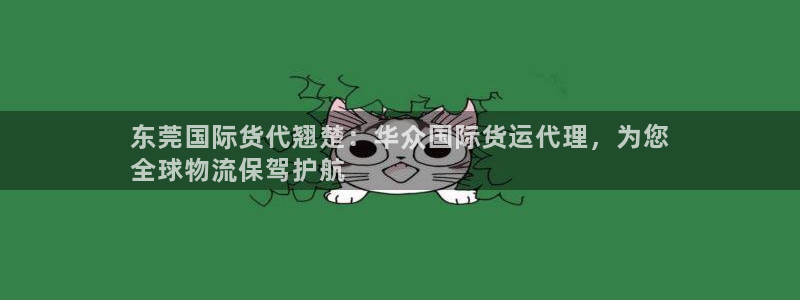 尊龙凯时用户名m：东莞国际货代翘楚：华众国际货运代理，为
